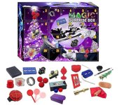 Magic Surprise Box Calendario de Adviento 2023 Para niños 24pcs Trucos de magia Kit de accesorios Calendario de cuenta regresiva de Navidad Juguete...
