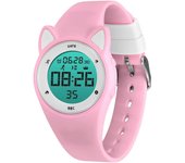 Reloj digital para niños Niños Relojes deportivos impermeables Rastreador de fitness con podómetro Rosa
