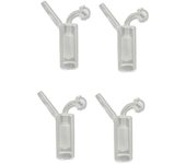 4 piezas gruesas hechas a mano calefacción quemador lámpara de aceite Transparente