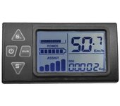 24V / 36V / 48V S861 LCD Ebike Display Dashboard para bicicleta eléctrica BLDC Panel de control del controlador (5PIN) Negro