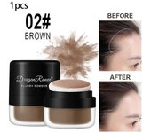3 Colores Cabello Polvo Esponjoso Al Instante Cobertura del Corrector de Cabello Al Instante Encubrimiento de Raíz Negra Natural Instantáneo A02