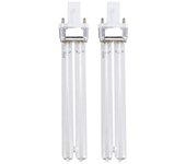 2pcs 11w Ultraviolet Uv Desinfection Light Lamps Uv Sterilization Light Bulbs For Sterilizer Fish Tank (g23 Lamp Base) Como se muestra