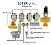Asiv CNC 3018 Pro X-Axis Kit de actualización Traje Enrutador CNC 3018 Pro / Plus con accesorios de fresadora CNC Mesa deslizante 3018Pro