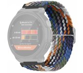 Para Garmin Forerunner 220/230/235/735XT/620/630 Correa de reloj Correa de nailon trenzado elástica - Denim Multicolor Style N Garmin Forerunner 235