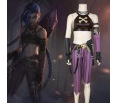 Crit Loli Jinx Disfraz De Cañón Suelto Cosplay Outfit Disfraz de Carnaval de Halloween para Mujeres Sin peluca XL
