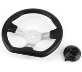 Volante Huncv Go-kart 270mm para Racing Trolley Accessory Buggy Go-kart
