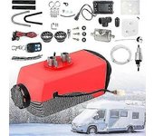 Calentador de aire diesel de 12V 5KW Calentador de estacionamiento Diesel, calentador de aire nocturno con silenciador, interruptor LCD, control re...
