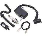 Kit de bobina de encendido de motosierra Bujía con filtro de combustible para Stihl MS270 MS280 1133 400 1350