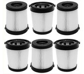 Paquete de 6 filtros HEPA FSV001 aptos para Fabuletta FSV001 FSV101 Serie de aspiradoras escoba inalámbricas negro blanco
