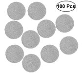100pcs Pantallas de acero inoxidable Pantallas de pipa de fumar Pantallas de tazón de pipa de tabaco Pantallas de tubo premium de metal (oro)