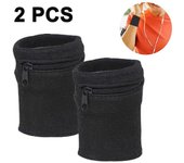 Bolsa de muñeca con cremallera de pulsera deportiva Billetera de muñeca - Billetera de muñeca de tenis para correr Billetera gruesa de banda para e...