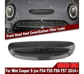 LBQ 1 juego para Mini Cooper S JCW F54 F55 F56 F57 2014-UP ABS Negro brillante Capó del motor delantero Toma de aire Salida de aire Tapa de ventila...