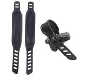 Nueva bicicleta estática Correas de pedal Strap Stirrup Strap Fitness Equipment Access.  (negro) (2pcs)