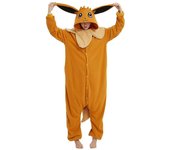 Pijama Eevee Couple Onepiece - Disfraz de animación de dibujos animados kawaii para Halloween L