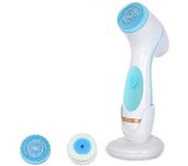 3 En 1 cepillo de limpieza facial eléctrico cepillo de limpieza facial cepillo de silicona cepillo facial de limpieza profunda limpieza de la piel ...