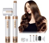 7 en 1 Hot Air Styler Hair Styler Hair Dryer Set de cepillos Air Wrap Flex Curling Hot Hair Brush Blanco