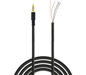 Cable de auriculares Conector jack macho de 3,5 mm Línea de cable de audio para Hyper X Cloud II Core Pro Cloudx -Stinger Revolver S