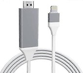 Adaptador Lightning a HDMI, adaptador AV digital 2K Lightning a HDMI, adaptador de iPhone a HDMI