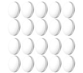 20Pcs Pesos magnéticos de cortina Pesos de cortinas Pesos de cortina de ducha magnéticos Fondo para forro de cortina de mantel B Blanco