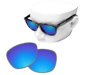 Lentes de reemplazo polarizadas para gafas de sol Oakley Frogskins Espejo azul