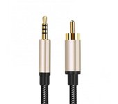 Cable coaxial de audio digital de 3,5 mm Hd Rca Cable de conversión de cabeza de loto para altavoces receptores estéreo Proyector 1.5m