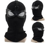 Spider-man: Far From Home Stealth Suit Superhero Cosplay Disfraces Prop Halloween Noir Black Knitted Full Head Mask Party Fancy Dress Up Props negro