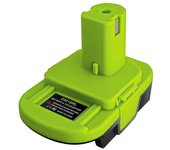 Adaptador de batería convertidor DM18RL para batería de litio de 20 V para batería de litio de 18 V Convertir en para herramientas eléctricas Verde