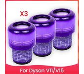 Filtro Hepa para aspiradora V11/V15 Piezas de repuesto de filtro lavables Como se muestra