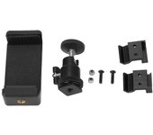 Soporte de teléfono universal para Traxxas TX TQi Negro ajustable, estable y duradero Se adapta a teléfonos de más de 5.5 pulgadas