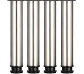 4 patas ajustables 300mm altura Engrosamiento del gabinete Patas de la mesa Patas de los muebles Patas, acero inoxidable cepillado, altura ajustabl...