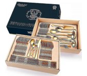 Juego de cubiertos de acero inoxidable de 72 piezas Juego de cubiertos de vajilla para el hogar -ys