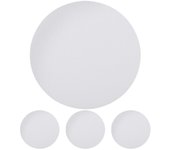 4pcs Pantalla de la lámpara Difusor Anti-deslumbrante Foco Pantalla Pantalla Cubierta de la lámpara Difusor Blanco 14.90X14.90X0.10CM