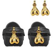 Bolas de cocodrilo, 1 par de tuercas de cocodrilo para zapatos Ovelty Fun Croc Accesorios Bolas notables para regalo de cocodrilo para amigos-yvan ...