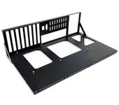 Bastidor de chasis abierto Diseño de disipación de calor del cuerpo ampliamente engrosado Soporte de placa base engrosado para ATX / M-ATX