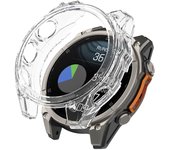 Para Garmin Fenix 8 51mm Caja de reloj medio envuelta Funda protectora flexible de TPU - Transparente Multicolor Transparent