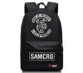 2022 Nuevos hombres de moda Hijos de la anarquía Mochila de ocio Computadora portátil Multifuncional motocicleta Mochila de viaje S01
