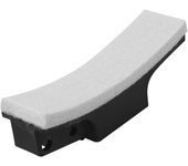 Pastillas de freno de bicicleta estática Almohadilla peluda Pastillas de freno de bicicleta giratorias compatibles Negro