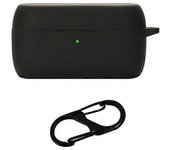 Para Jabra Evolve2 Buds Auriculares Bluetooth inalámbricos Estuche de transporte anticaída, cubierta de silicona suave Multicolor Black