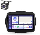 JIULUNET Para Jeep Renegade 2014 - 2018 Coche Multimedia Reproductor de vídeo Carplay Navegación GPS