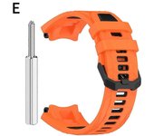 Correa de silicona para reloj inteligente Amazfit T-REX 3, repuesto original. Naranja negro