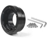 Para Logitech G29 G920 G923 13/14inch Racing Volante Placa adaptadora 70mm Negro