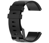 Para Fitbit Versa / Versa 2 /Lite Correa Clásica Hebilla Silicona Suave Correa de reloj negro