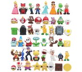 48pcs/set Luigi Yoshi Bowser Wario Daisy Toys