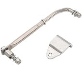 Brazo de dirección de alta resistencia Longitud ajustable para motor fuera de borda de 15 HP a 200 HP Plata