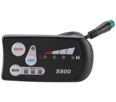 Bicicleta eléctrica 36v48v S800 Led Lcd Meter Panel de control Display para Ebike Controller 5 Pin Waterpr