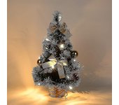 Pequeño árbol de Navidad con luces, mini escritorio decorado árbol de Navidad (40cm)