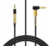 Cable de audio de repuesto para auriculares Sennheiser Momentum 4 3 2 1 / HD4.40 / HD4.50 / HD4.30i / HD4.30G Cable trenzado de 3.5 mm a 2.5 mm con...