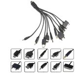 Cables USB para Motorola Samsung LG - Cable de datos de cargador multifuncional 10 en 1 como se muestra