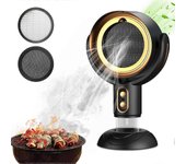 Mini campana extractora de escritorio portátil - Extractor inalámbrico de 2 velocidades con filtro lavable para barbacoa interior y olla caliente.