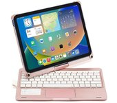 Para iPad 10.9 (2022) Trackpad Teclado retroiluminado con funda para tableta Multicolor Style D